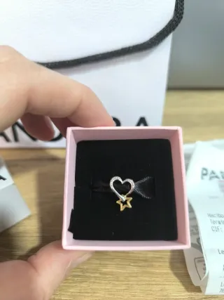Charm Pandora Corazón y Estrella con garantía