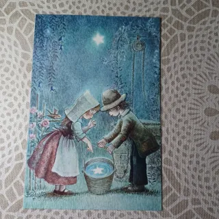 6 Cartoline di J.Ferrandiz (Se scrivere) una in 3D