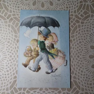 6 Cartoline di J.Ferrandiz (Se scrivere) una in 3D