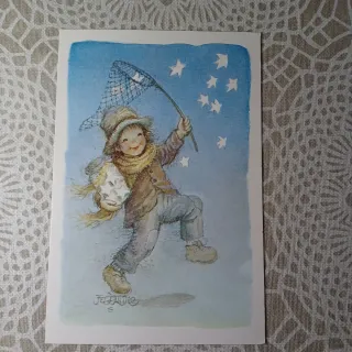 6 Cartoline di J.Ferrandiz (Se scrivere) una in 3D