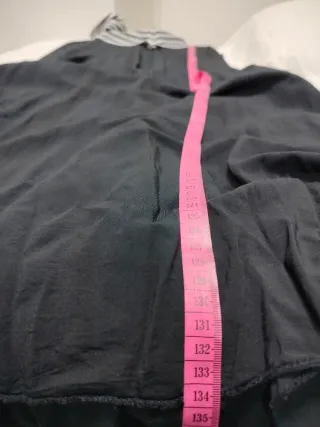 Vestido largo negro y blanco talla única