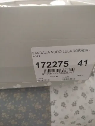 Sandalias Polin et Moi Doradas rosadas