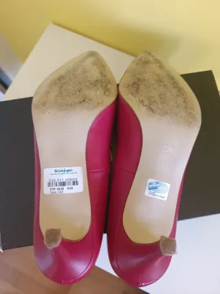 Zapatos Piel marca Zendra T40 Rojos