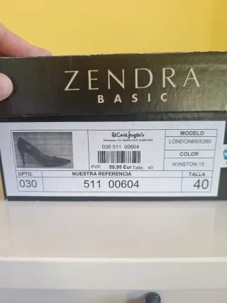 Zapatos Piel marca Zendra T40 Rojos