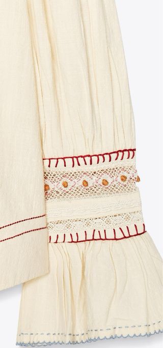 Blusa boho Zara Collection bordada T M