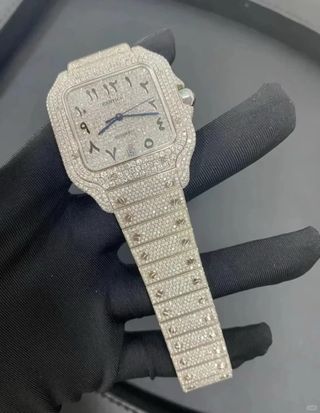 Cartier Santos Moissanite
