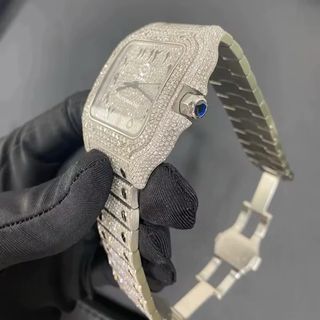 Cartier Santos Moissanite