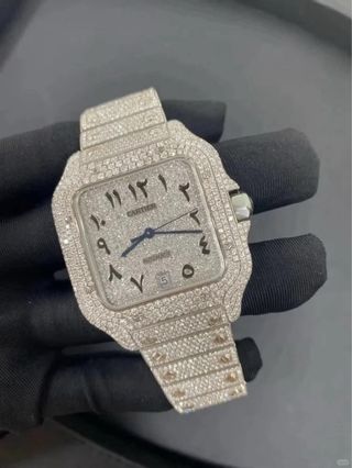 Cartier Santos Moissanite