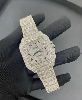 Cartier Santos Moissanite
