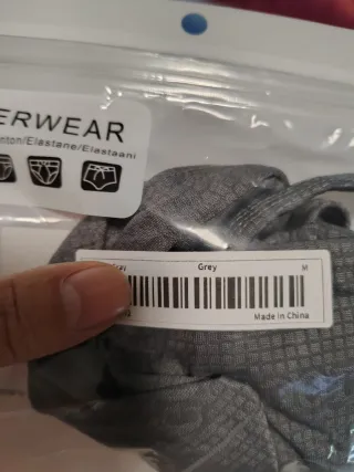 Slip grigio elasticizzato taglia M