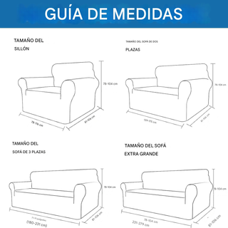 Funda Sofá 2 Plazas Elástica Gris Oscuro