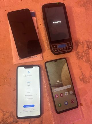 5 Móviles Samsung Negros/Violetas