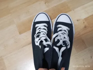 Zapatillas Converse plataforma negras talla 39