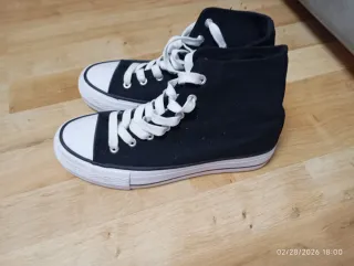 Zapatillas Converse plataforma negras talla 39