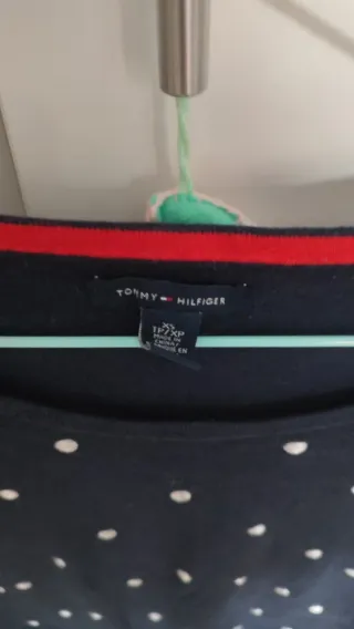 Jersey Tommy Hilfiger Azul lunares talla XS