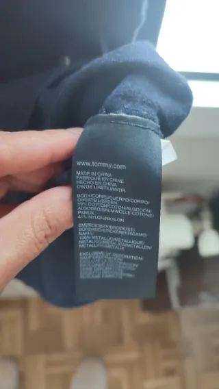 Jersey Tommy Hilfiger Azul lunares talla XS