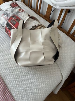 Bolso Vic Matie blanco tejido