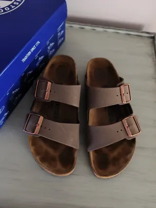 Sandalias Birkenstock Mujer Beige/Marrón