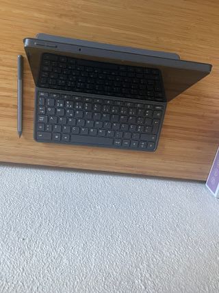 Tablet Lenovo Idea Pad 256GB Cinza com teclado