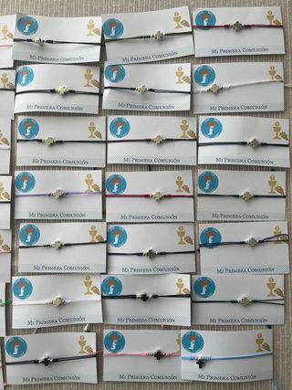 Pulseras Mi Primera Comunión. 42 unidades