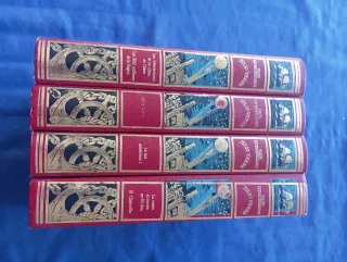 Lote 4 libros Julio Verne Viajes Extraordinarios
