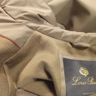 Giubbotto Loro Piana uomo verde oliva