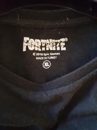 Camiseta Fortnite Logo Negra