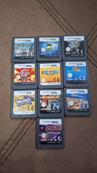LOTE DE 10 JUEGOS NINTENDO DS