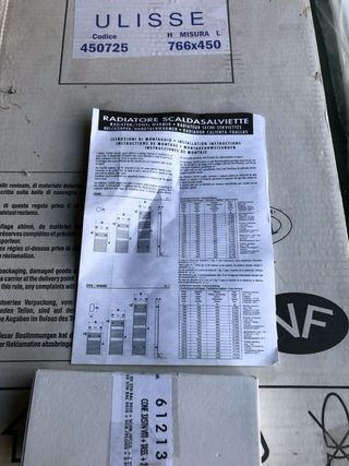 Radiador toallero blanco