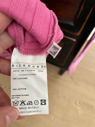 Jersey Richmond Rosa y Gris