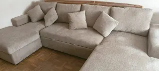 Sofá cama modular grande beige