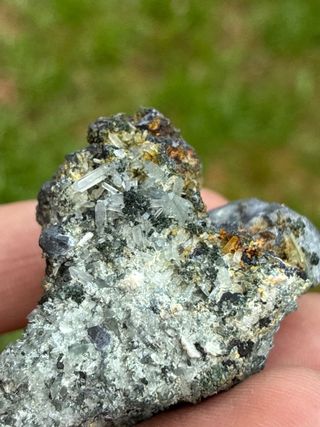 Minerali Galena e quarzo