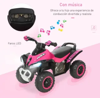 Quad infantil con sonido y luces Nueva todoterreno