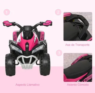 Quad infantil con sonido y luces Nueva todoterreno