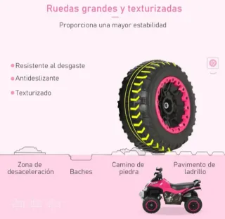 Quad infantil con sonido y luces Nueva todoterreno