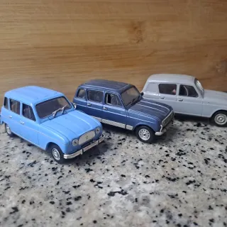 3 Coches a escala 1:43 Renault 4L