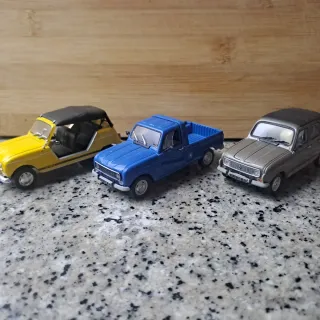 Lote 3 Coches Renault 4 escala 1:43