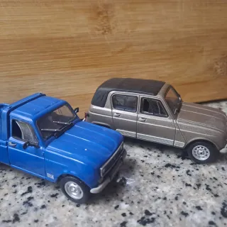 Lote 3 Coches Renault 4 escala 1:43