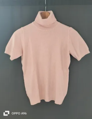 Dolcevita manica corta rosa