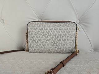 Bandolera Michael Kors Marrón y Blanca