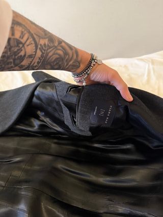 Cappotto Lungo Uomo Conbipel Nero Sartoriale