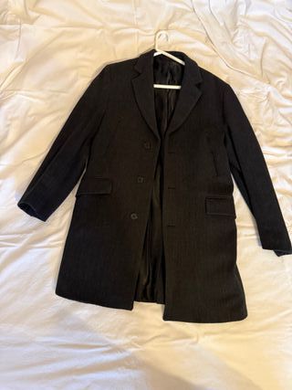 Cappotto Lungo Uomo Conbipel Nero Sartoriale
