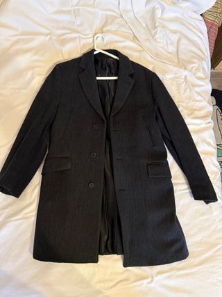 Cappotto Lungo Uomo Conbipel Nero Sartoriale