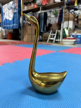 Figura Cisne Decoración Dorado