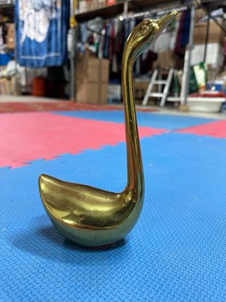 Figura Cisne Decoración Dorado