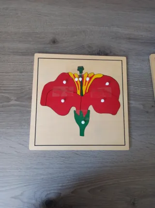 Puzzle de madera flor