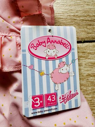 NUEVO! Vestido muñeca Baby Annabell Zapf Creation