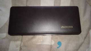 penna Aurora sfera nera e dorata Marco Polo