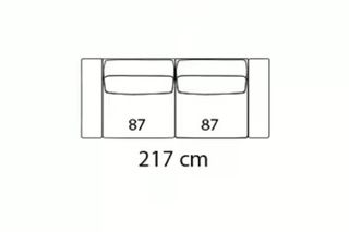 Sofá VISOFA Forte Beige Tela