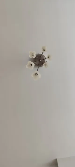 Lámpara de techo colgante plateada